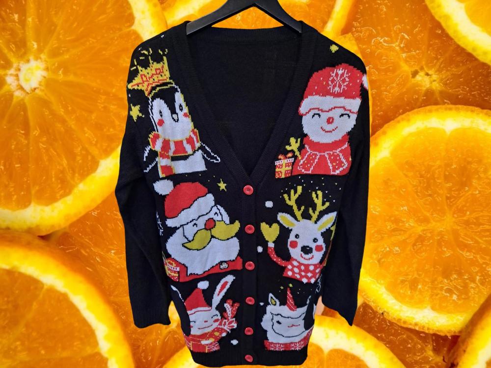 Christmas Vest With Snowman, Penguin,‎ Reindeer, Santa and Others Size Large